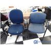 Image 1 : **(2) Blue Office Chair on Wheels