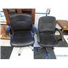 Image 1 : **(2) Black Office Chair on Wheels