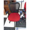 Image 2 : **(2) Red Office Chair on Wheels