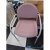 Image 2 : **(2) Pink Stackable Office Chairs