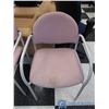 Image 3 : **(2) Pink Stackable Office Chairs