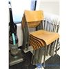 Image 2 : **(8) Wooden Stackable Chairs