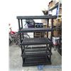 Image 1 : **Black Plastic Shelving Unit