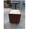 Image 1 : **Wooden Storage Box on Wheels