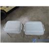 Image 2 : **(2) Vintage Stacking Stools