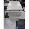 Image 1 : **3-Drawer Metal Cabinet on Wheels