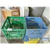 Image 2 : **(6) Plastic Milk Crates