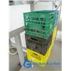 Image 4 : **(6) Plastic Milk Crates