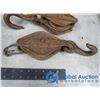 Image 3 : (2) Vintage Pulleys