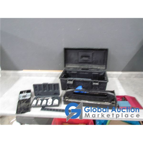 **Plastic Tool Box w/ Contents