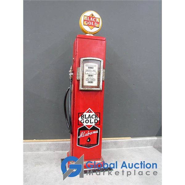 **Wooden Gas Pump Decor