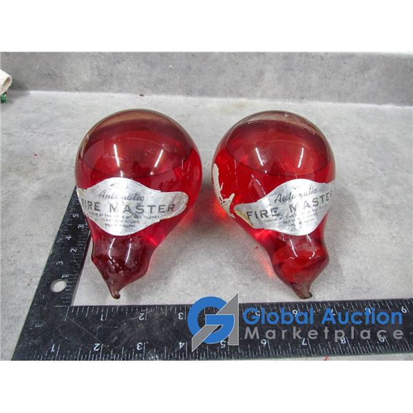 **(2) Glass Fire Extinguisher Balls