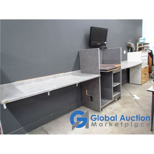 **(2) Counter Tops and Wheeled Workstation