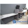 Image 1 : **(2) Counter Tops and Wheeled Workstation