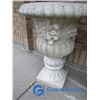 Image 3 : **(2) Heavy Concrete Flower Planters - BID PRICE PER PLANTER, TIMES 2