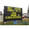 Image 2 : **8' x 6' Changable Roadside Letter Sign w/Letter Kit