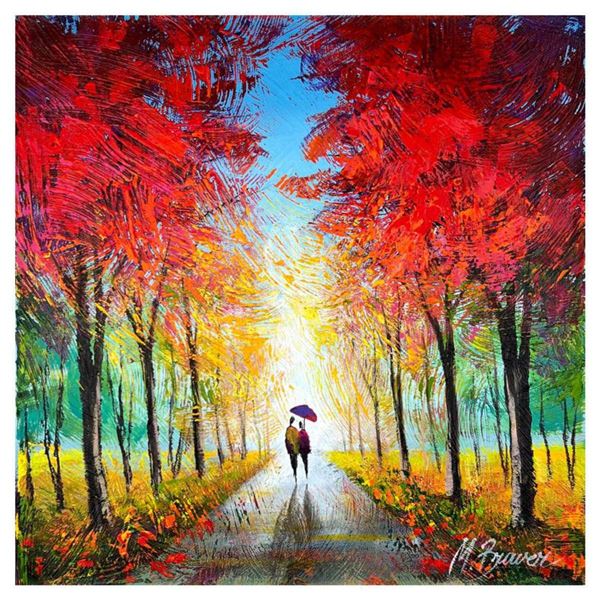 Mark Braver Hand Signed Original Painting on Canvas with Letter of Authenticity.
