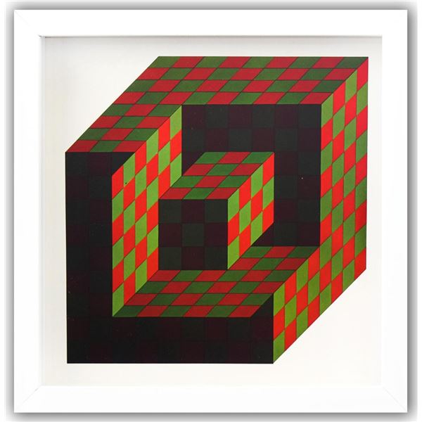 Victor Vasarely- Heliogravure Print "Bidim"