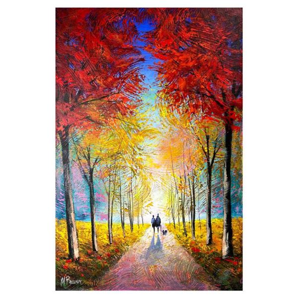 Mark Braver Hand Signed Original Painting on Canvas with Letter of Authenticity.
