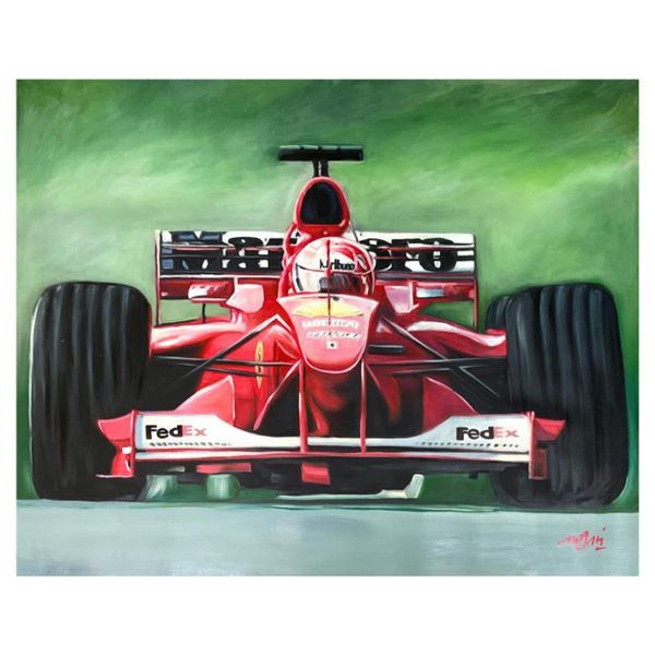 Mani, Original Oil Painting on Canvas (50" x 40"), Hand Signed with Letter of Authenticity.
