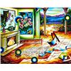 Image 2 : Alexander Astahov- Original Oil on Canvas "Hommage to Chagal"