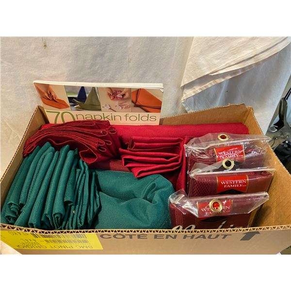 Napkins and table cloths
