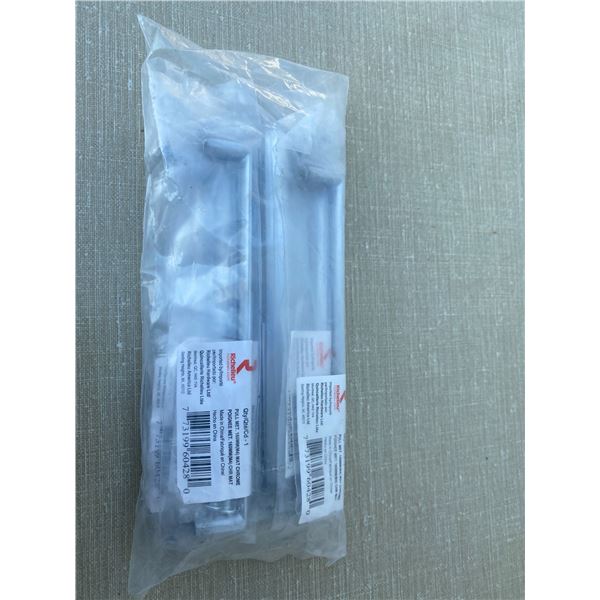 Mat chrome drawer handles