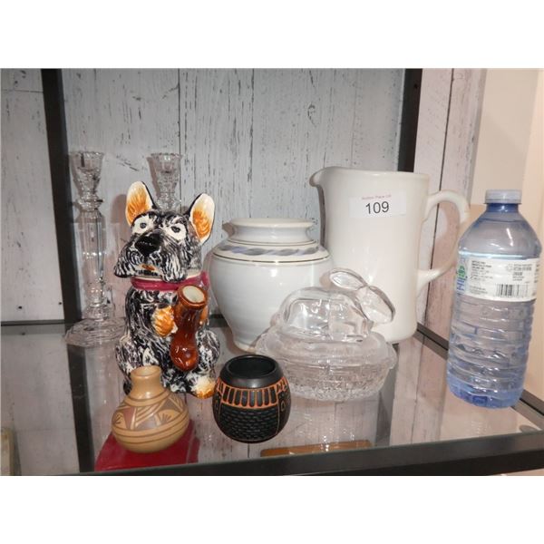 decorative glassware/display pieces