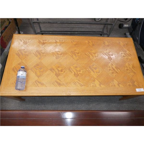wooden coffee table