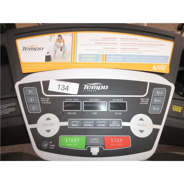 Tempo Fitness fold-up treadmill