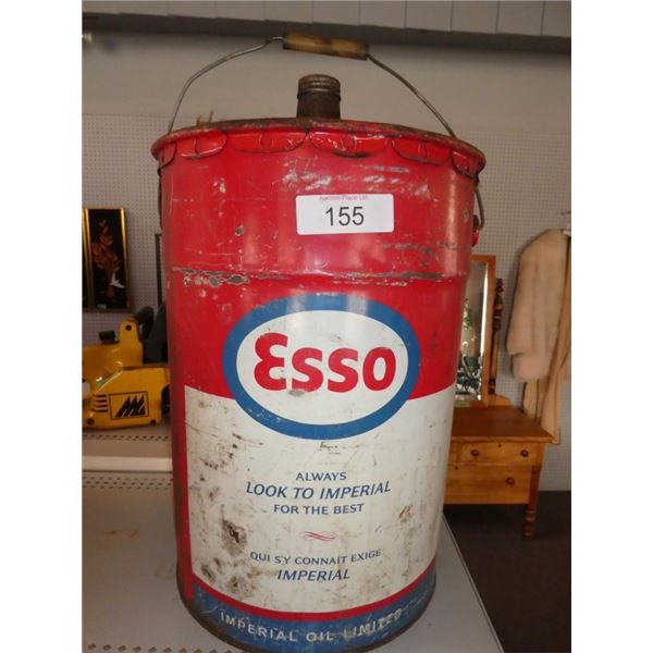 Antique 5 gal Esso oil can