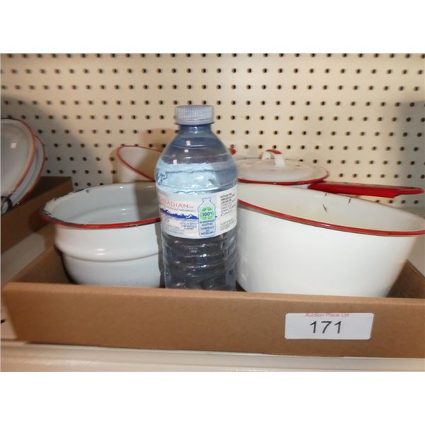 Vintage enamel cookware