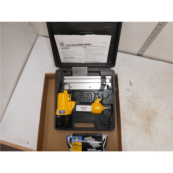 2-in-1 air staple nailer