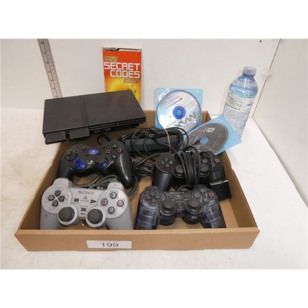Playstation console & controllers