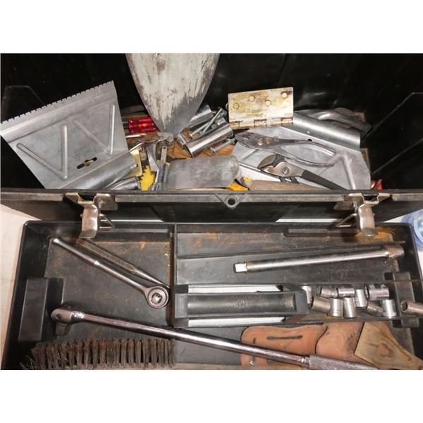 toolbox  w/ misc tools/contents