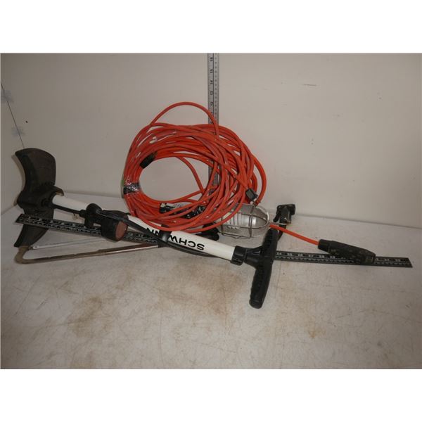Schwinn air pump, trouble light, saw