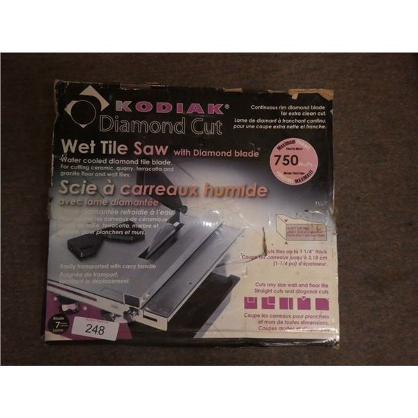 Kodiak wet tile saw