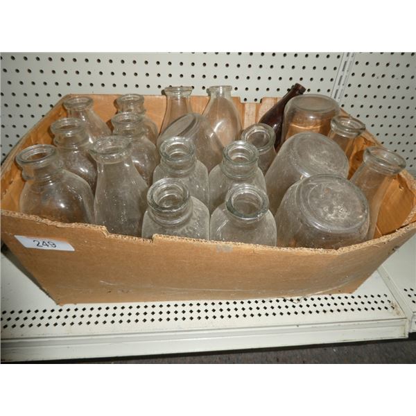 glass milk jars
