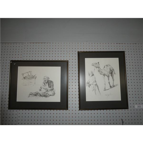 b&w art prints & tree/bird decorative art