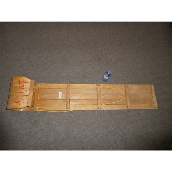 wooden tobbogan/sled