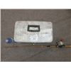 Image 3 : metal tacklebox (& contents) & fishing rod w/ reel