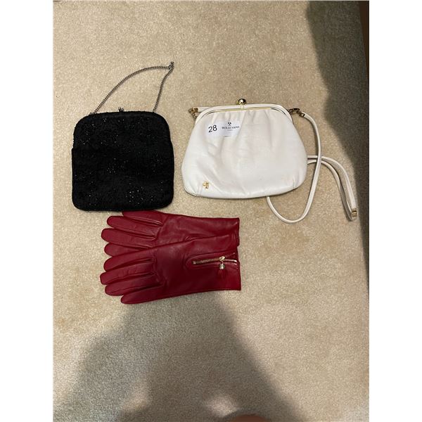 2 Small Purses Cole Haan Leather Gloves