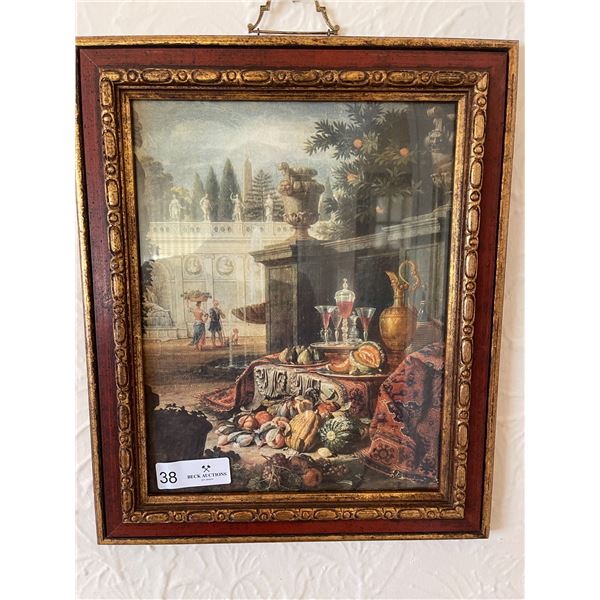 Print Of A Roman Feast 14.5" x 17"