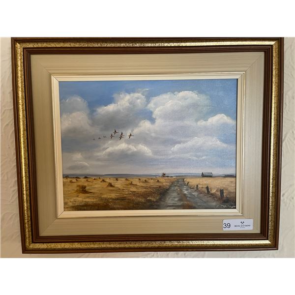 F.Priddat Origanal Oil On Canvas (Fall Scene)