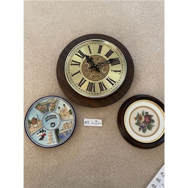 Clock , Petty Point , And Plate