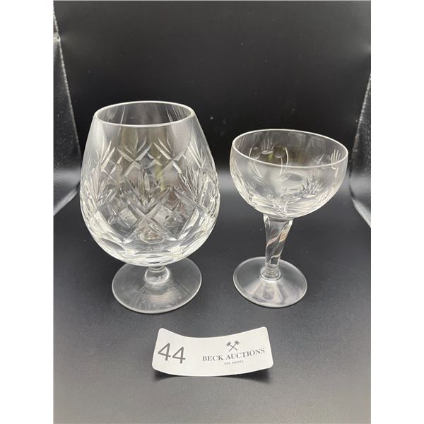 Crystal Goblet(4) And Crystal Glasses (x8)