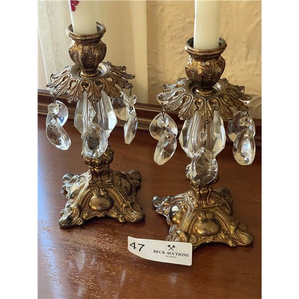 Candle Stick Holders With Candles