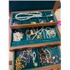 Image 1 : Assortment of Costume Jewelry & Wooden Jewelry Box