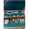 Image 2 : Assortment of Costume Jewelry & Wooden Jewelry Box
