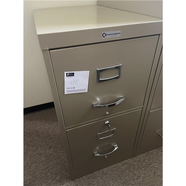 2 Drawer Metal Filing Cabinet